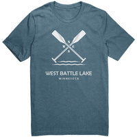 West Battle Lake Paddles Unisex Tee WHT1