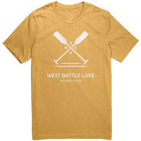West Battle Lake Paddles Unisex Tee WHT1