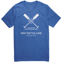 West Battle Lake Paddles Unisex Tee WHT1