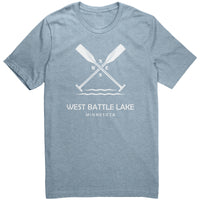 West Battle Lake Paddles Unisex Tee WHT2