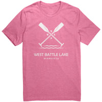 West Battle Lake Paddles Unisex Tee WHT2