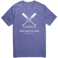 West Battle Lake Paddles Unisex Tee WHT2