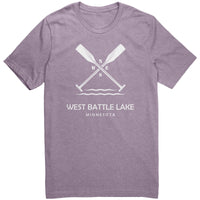 West Battle Lake Paddles Unisex Tee WHT2