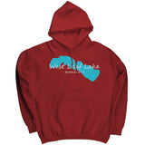 West Leaf Lake Map Unisex Hoodie WHT