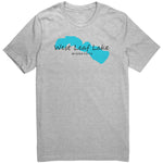 West Leaf Lake Map Unisex Tee BLK Art