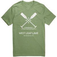 West Leaf Lake Paddles Unisex Tee WHT Art