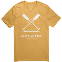 West Leaf Lake Paddles Unisex Tee WHT Art