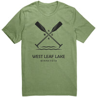 West Leaf Lake Paddles Unisex Tee BLK Art