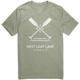 West Leaf Lake Paddles Unisex Tee WHT Art2