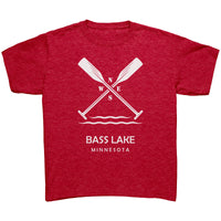 Youth Bass Lake Paddles Tee, WHT Art
