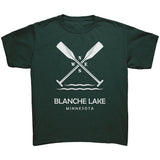 Youth Blanche Lake Paddles Tee, WHT