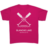Youth Blanche Lake Paddles Tee, WHT
