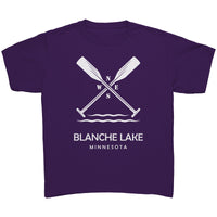 Youth Blanche Lake Paddles Tee, WHT