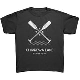 Youth Chippewa Lake Paddles Tee, WHT Art