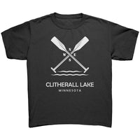 Youth Clitherall Lake Paddles Tee, WHT Art