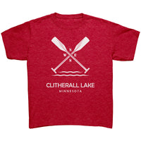 Youth Clitherall Lake Paddles Tee, WHT Art