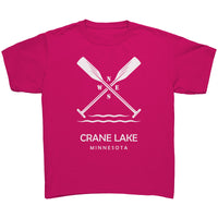 Youth Crane Lake Paddles Tee, WHT Art