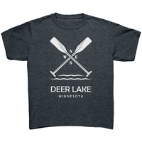 Youth Deer Lake Paddles Tee, WHT
