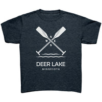 Youth Deer Lake Paddles Tee, WHT