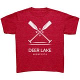 Youth Deer Lake Paddles Tee, WHT