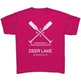 Youth Deer Lake Paddles Tee, WHT