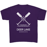 Youth Deer Lake Paddles Tee, WHT