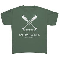 Youth East Battle Lake Paddles Tee, WHT