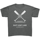 Youth East Leaf Lake Paddles Tee WHT Art