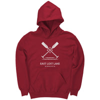 Youth East Lost Lake Paddles Hoodie WHT Art