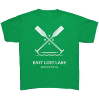 Youth East Lost Lake Paddles Tee WHT Art