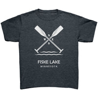 Youth Fiske Lake Paddles Tee, WHT Art