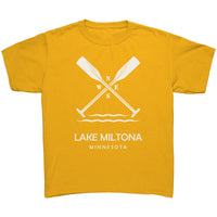 Youth Lake Miltona Paddles Tee, WHT Art