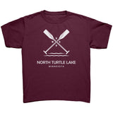 Youth North Turtle Lake Paddles Tee, WHT Art