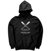 Youth Pelican Lake Paddles Hoodie, WHT Art