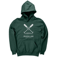 Youth Pelican Lake Paddles Hoodie, WHT Art