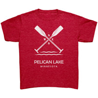 Youth Pelican Lake Paddles Tee, WHT Art