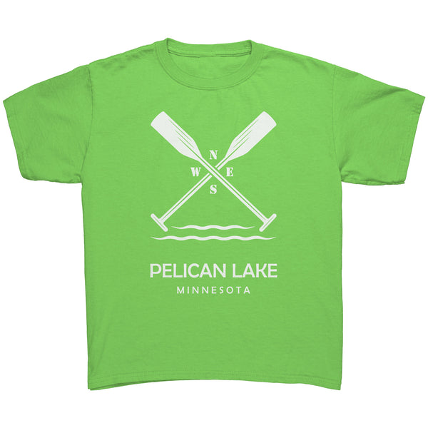 Youth Pelican Lake Paddles Tee, WHT Art