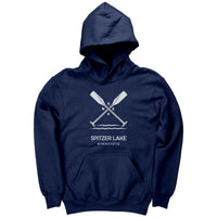 Youth Spitzer Lake Paddles Hoodie, WHT Art