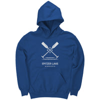 Youth Spitzer Lake Paddles Hoodie, WHT Art