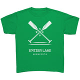 Youth Spitzer Lake Paddles Tee, WHT Art