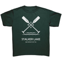 Youth Stalker Lake Paddles Tee, WHT Art