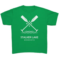 Youth Stalker Lake Paddles Tee, WHT Art