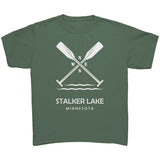 Youth Stalker Lake Paddles Tee, WHT Art