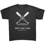 Youth West Leaf Lake Paddles Tee, WHT Art