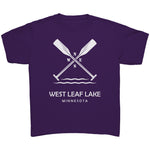 Youth West Leaf Lake Paddles Tee, WHT Art