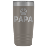 20-Ounce Stainless Tumbler, PAPA, Pawprint