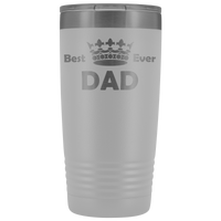 20-Ounce Stainless Tumbler, Best Dad Ever, Crown
