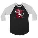 Minnesota Raglan Tee, Unisex, Buffalo Plaid, Uff Da!