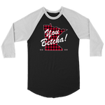 Minnesota Raglan Tee, Unisex, Buffalo Plaid, You Betcha!