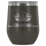 12-Ounce Stemless Wine Tumbler, GRANDMA, Crown